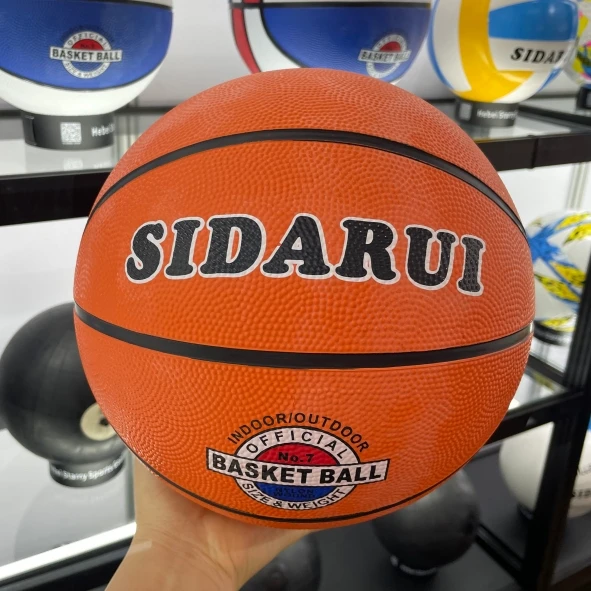Official Basketball Customize Your Own Logo Basketball Ball Rubber Basketball Size 5 6 7