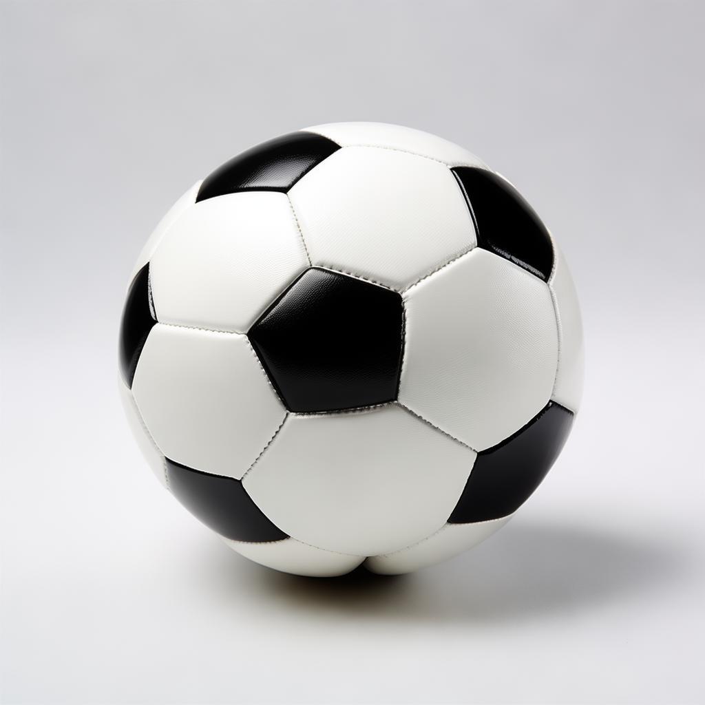 White And Blue Soccer Ball